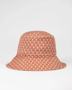 Sombrero De Pescador Estampado Reversible Vacay Time>Rusty Cheap