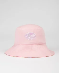 Sombrero De Pescador Estampado Reversible Vacay Time>Rusty Hot