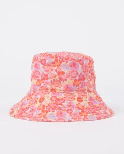 Sombrero De Pescador Estampado Reversible Vacay Time>Rusty Hot