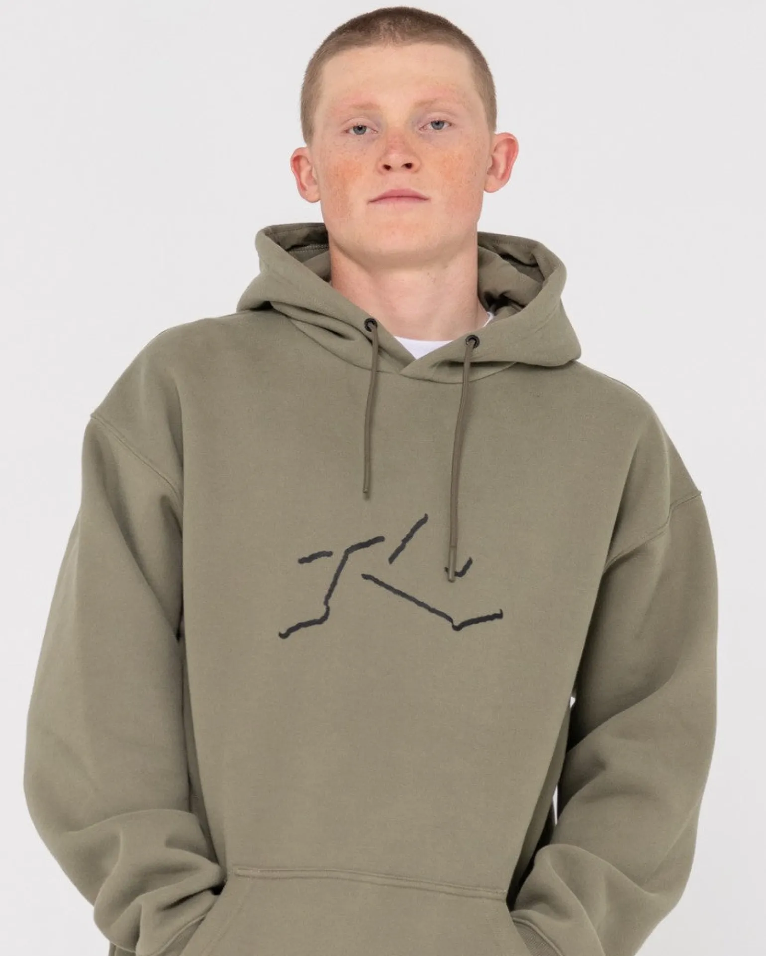 Sudadera Con Capucha De Polar Super Relajada Shadow R>Rusty Store