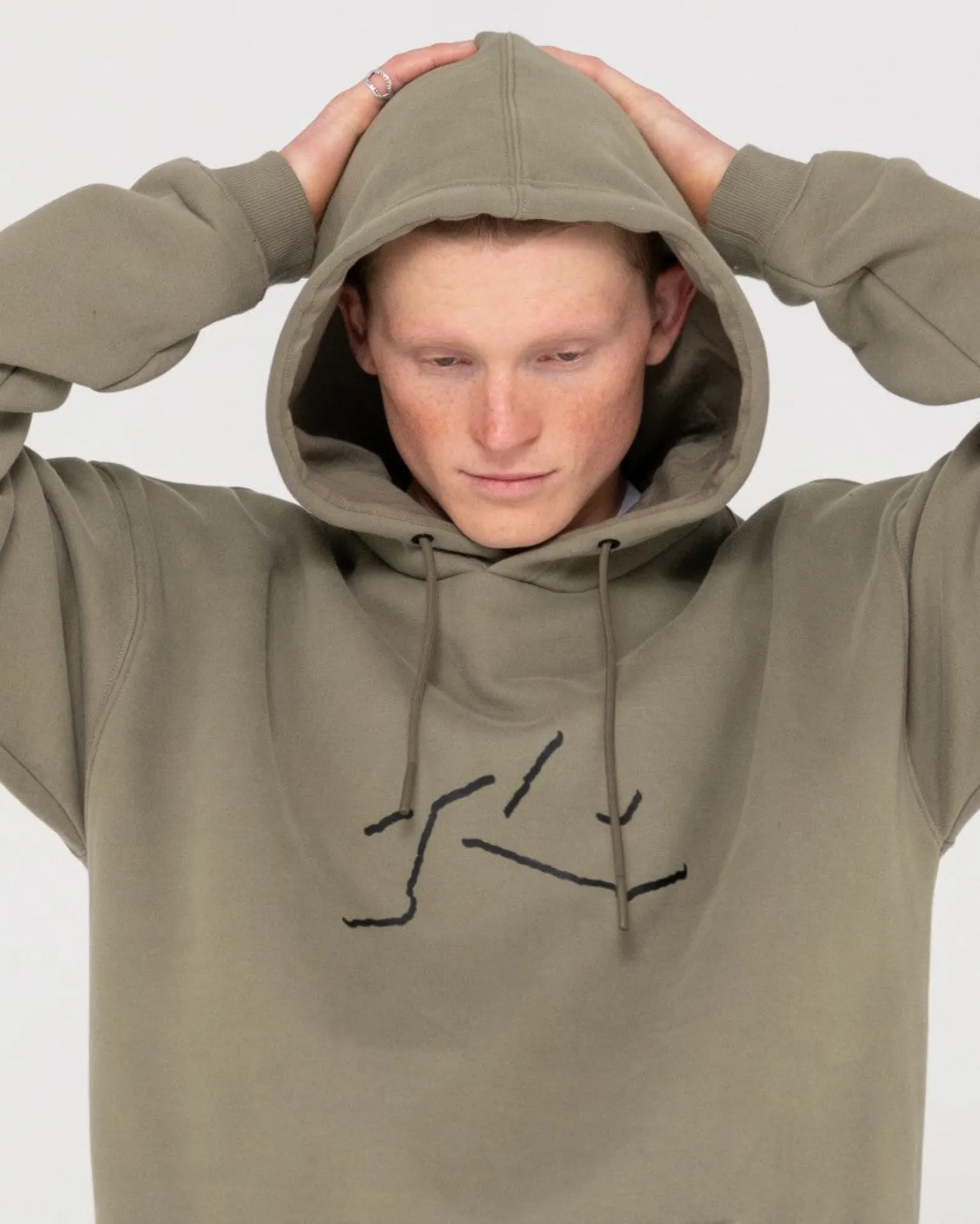 Sudadera Con Capucha De Polar Super Relajada Shadow R>Rusty Store