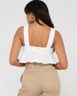 Top Corto Con Cuello En V Coco>Rusty Best Sale