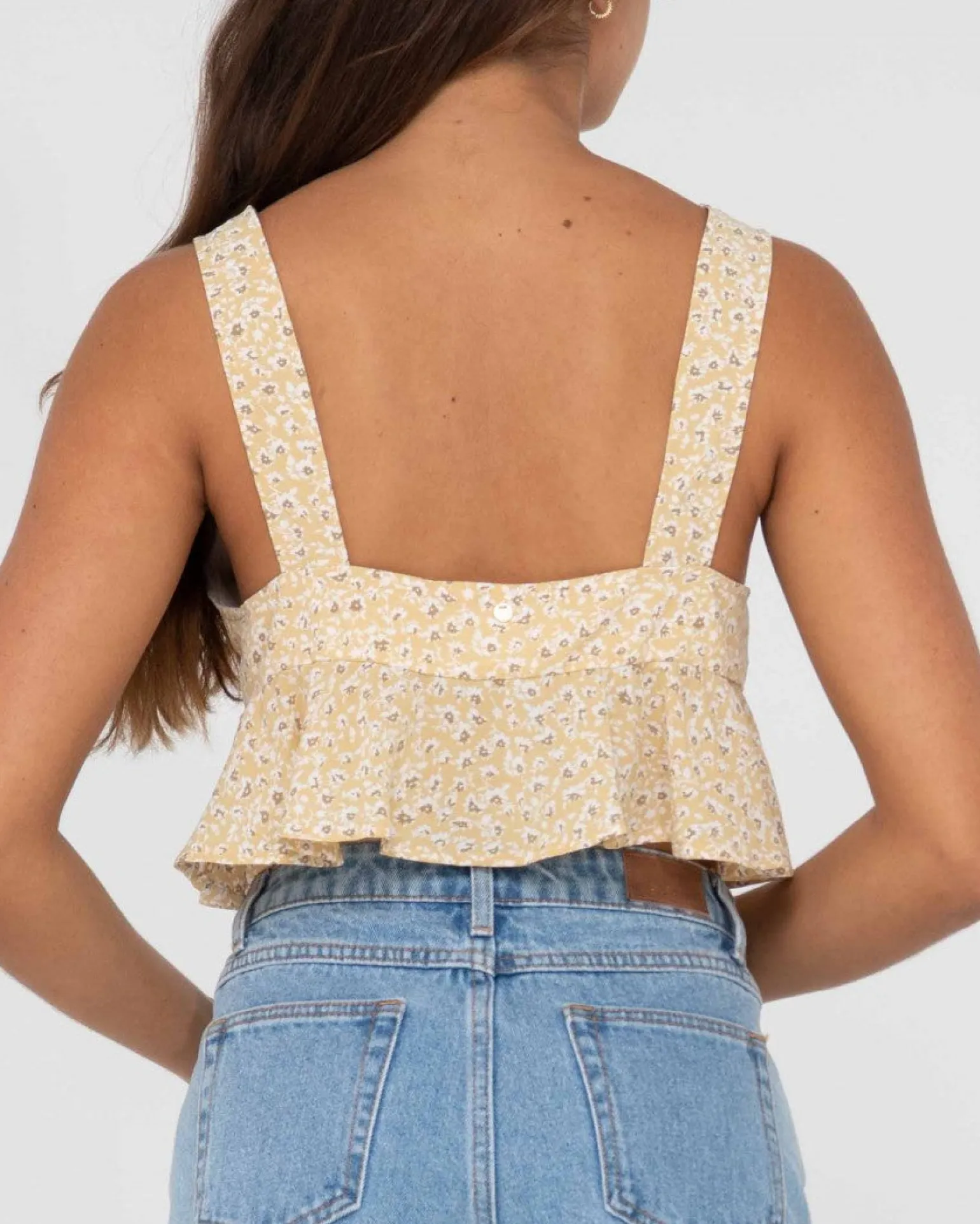 Top Corto Con Estampado Floral Magnolia>Rusty Clearance