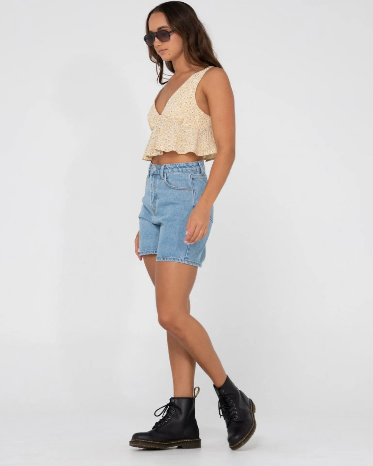 Top Corto Con Estampado Floral Magnolia>Rusty Clearance
