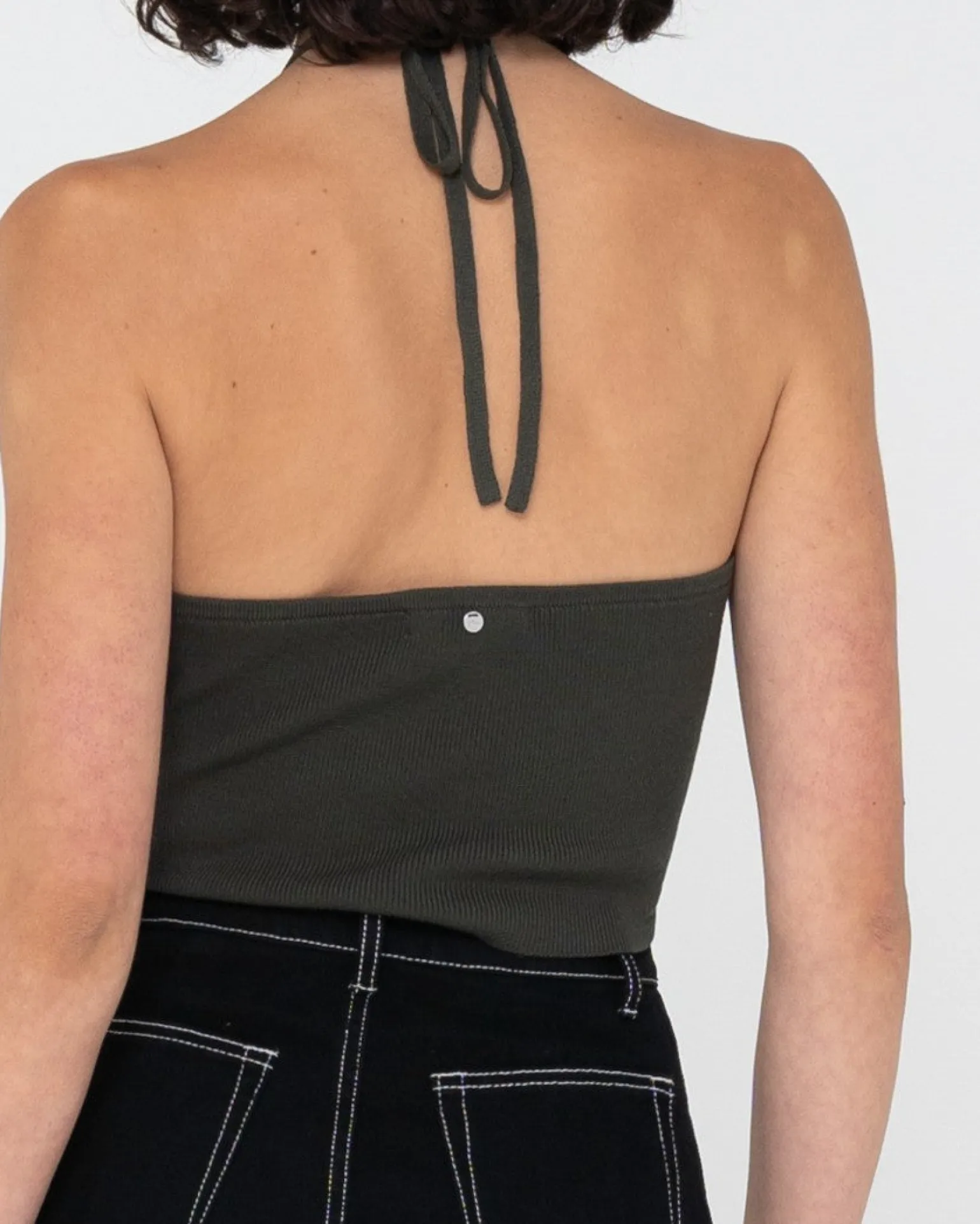 Top Corto De Punto Con Cuello Halter Laura>Rusty Discount