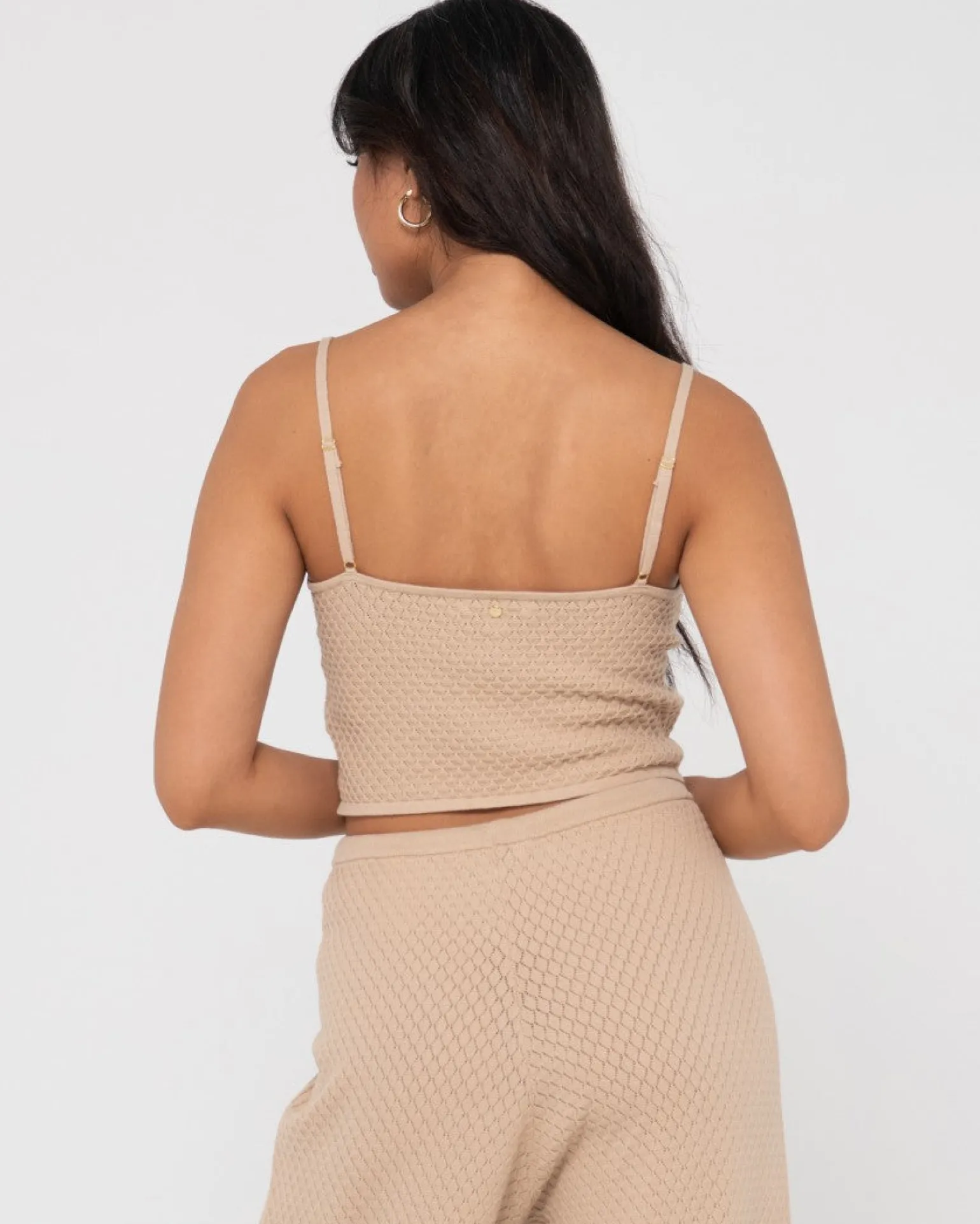 Top Corto De Tirantes De Punto Con Cuello En V Florence>Rusty Shop