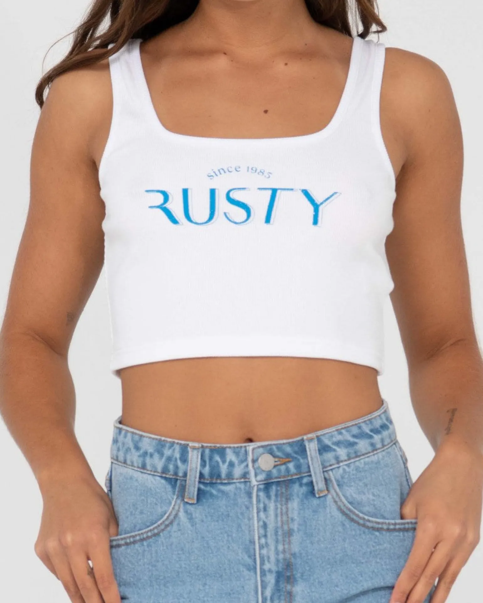 Top Corto Sin Mangas Para Bebe Con Grafico 1985>Rusty Outlet