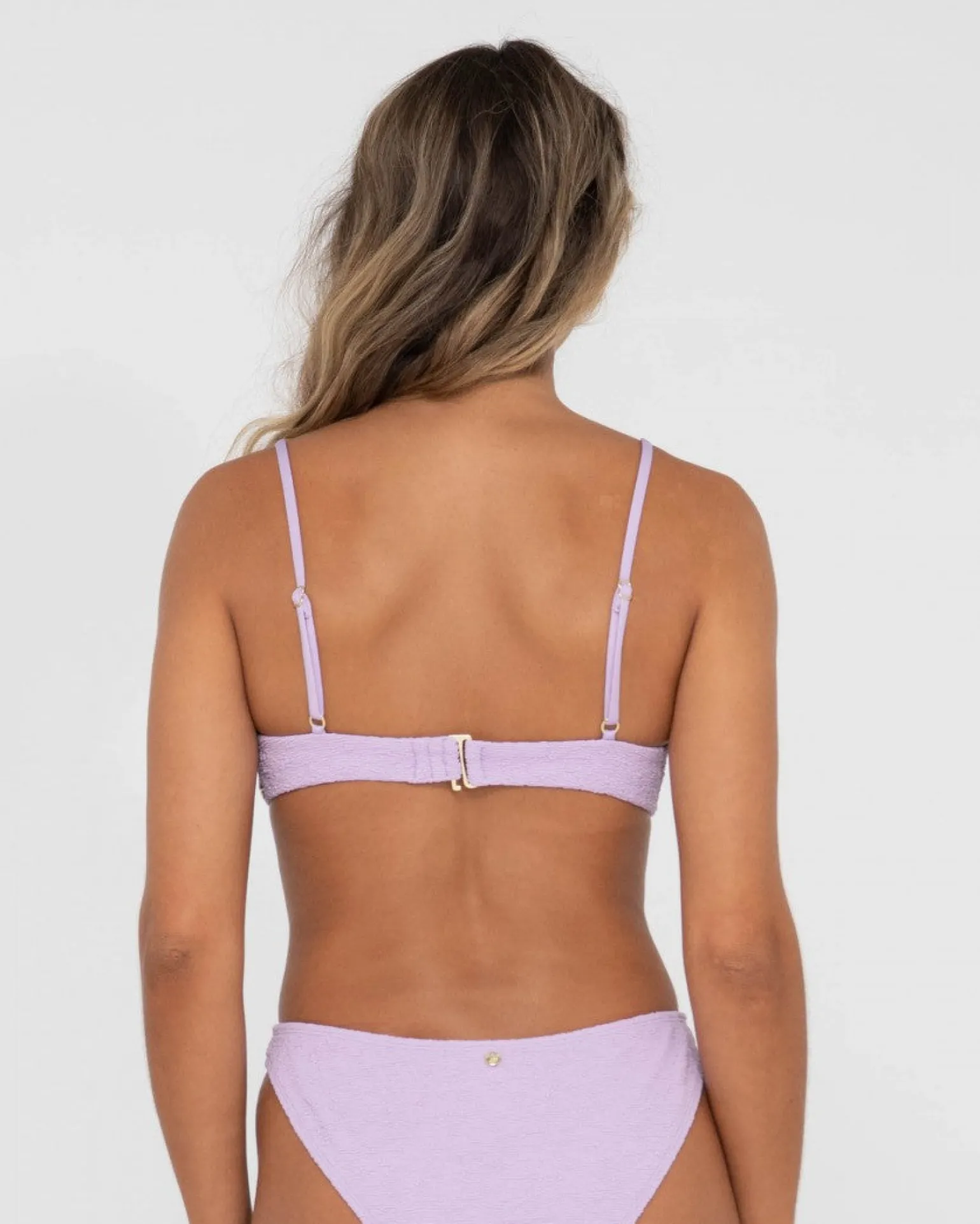 Top De Bikini Balconette Con Textura De Sandalo>Rusty Cheap
