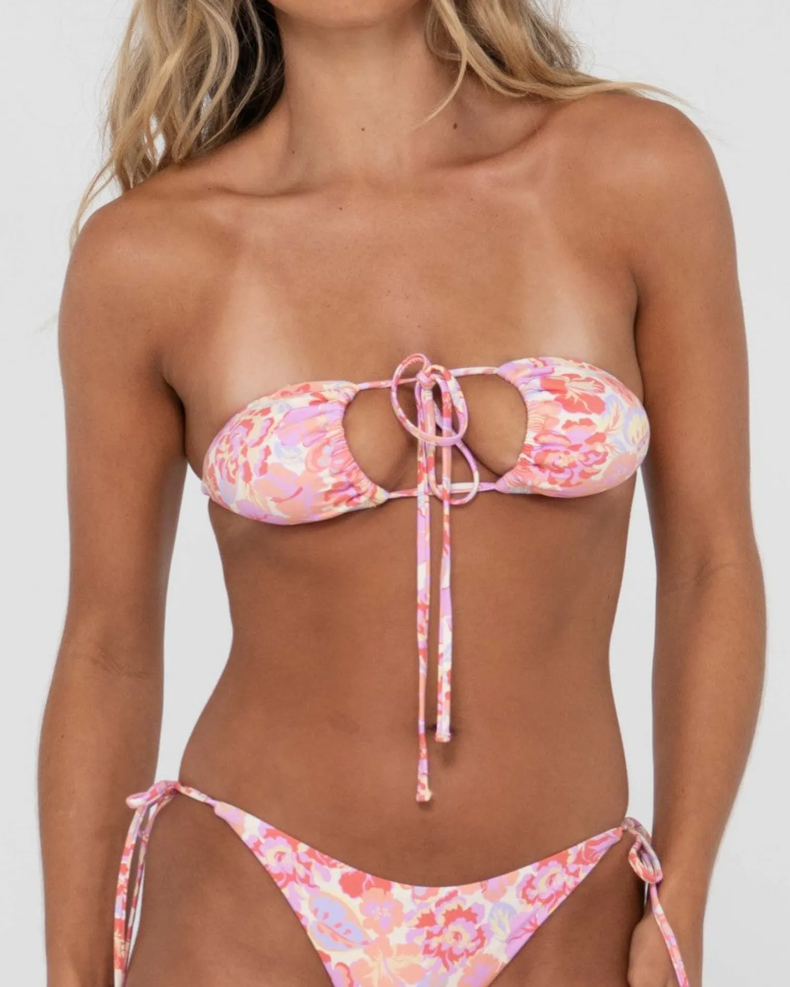 Top De Bikini Multiposicion Con Estampado Rio Hibiscus>Rusty Cheap