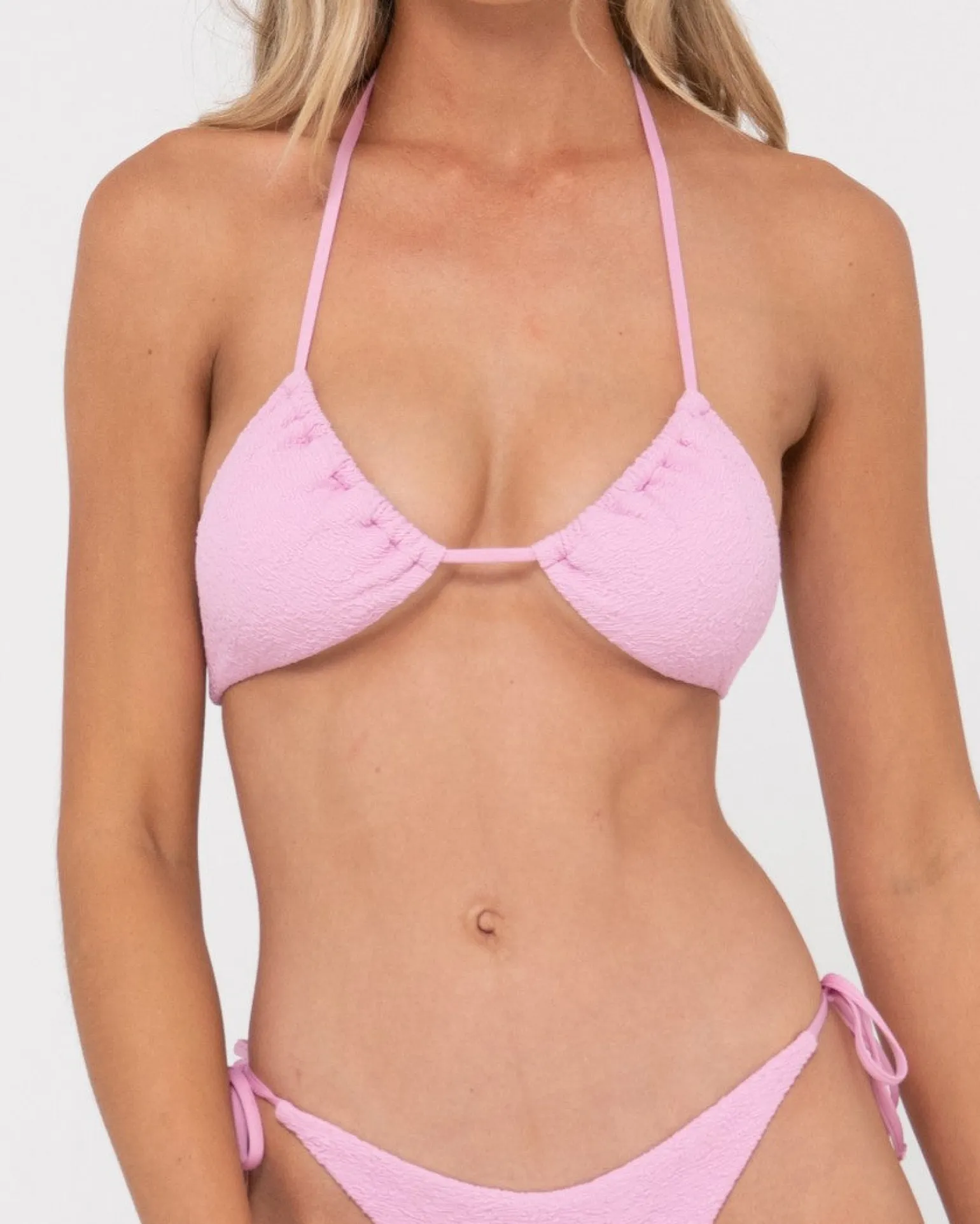 Top De Bikini Multiposicion Con Textura De Sandalo>Rusty Clearance