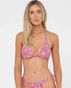 Top De Bikini Multiposicion Con Estampado Rio Hibiscus>Rusty Cheap