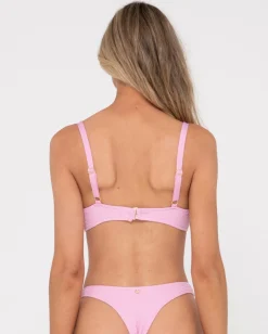 Top De Bikini Tipo Bralette Con Textura De Sandalo>Rusty Cheap