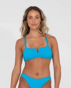 Top De Bikini Tipo Bralette Con Textura De Sandalo>Rusty Online