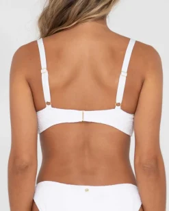 Top De Bikini Tipo Bralette Con Textura De Sandalo><noscript><img width=