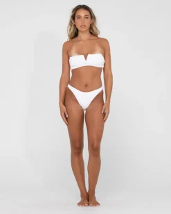 Top De Bikini Tipo Bralette Con Textura De Sandalo><noscript><img width=