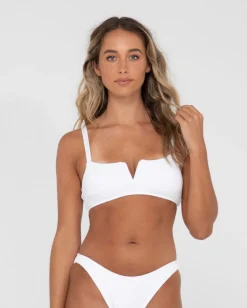 Top De Bikini Tipo Bralette Con Textura De Sandalo>Rusty Cheap