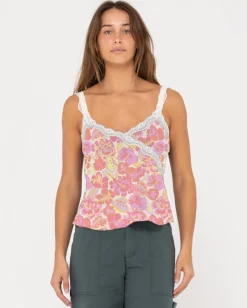 Top De Tirantes De Encaje Transparente De Maison>Rusty Best