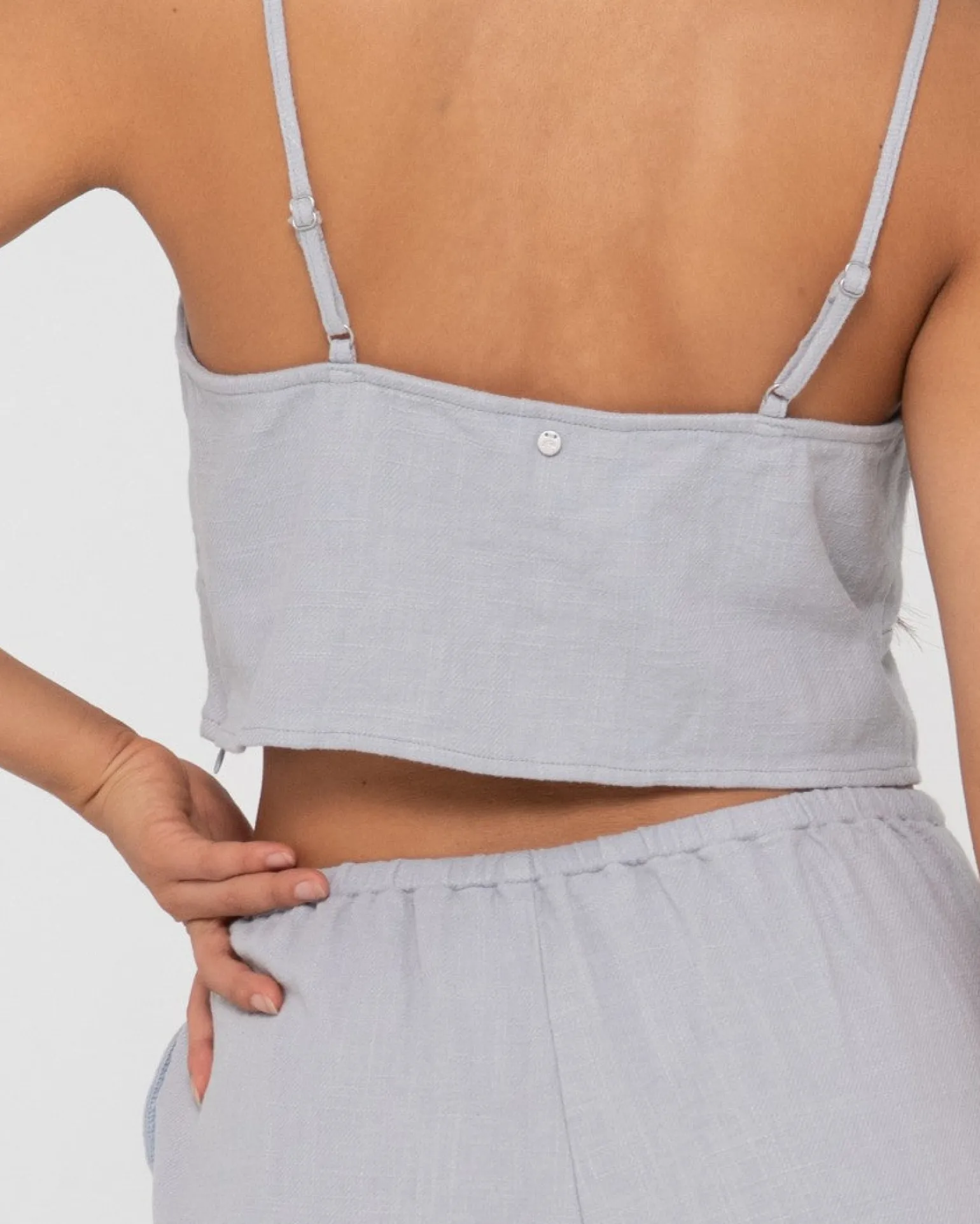 Top Lencero De Lino Con Cuello En V Carolina>Rusty Outlet