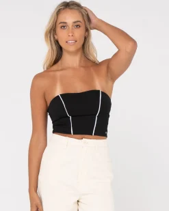 Top Sin Tirantes En Contraste Mika>Rusty Sale