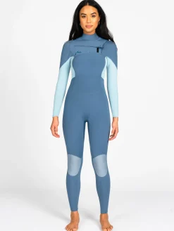 Traje De Neopreno Steamer De Manga Larga Con Cremallera En El Pecho 3/2 Ecoprene Serie A><noscript><img width=