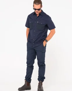 Tr246 Pantalon De Trabajo Elastico Con 9 Bolsillos Y Punos><noscript><img width=