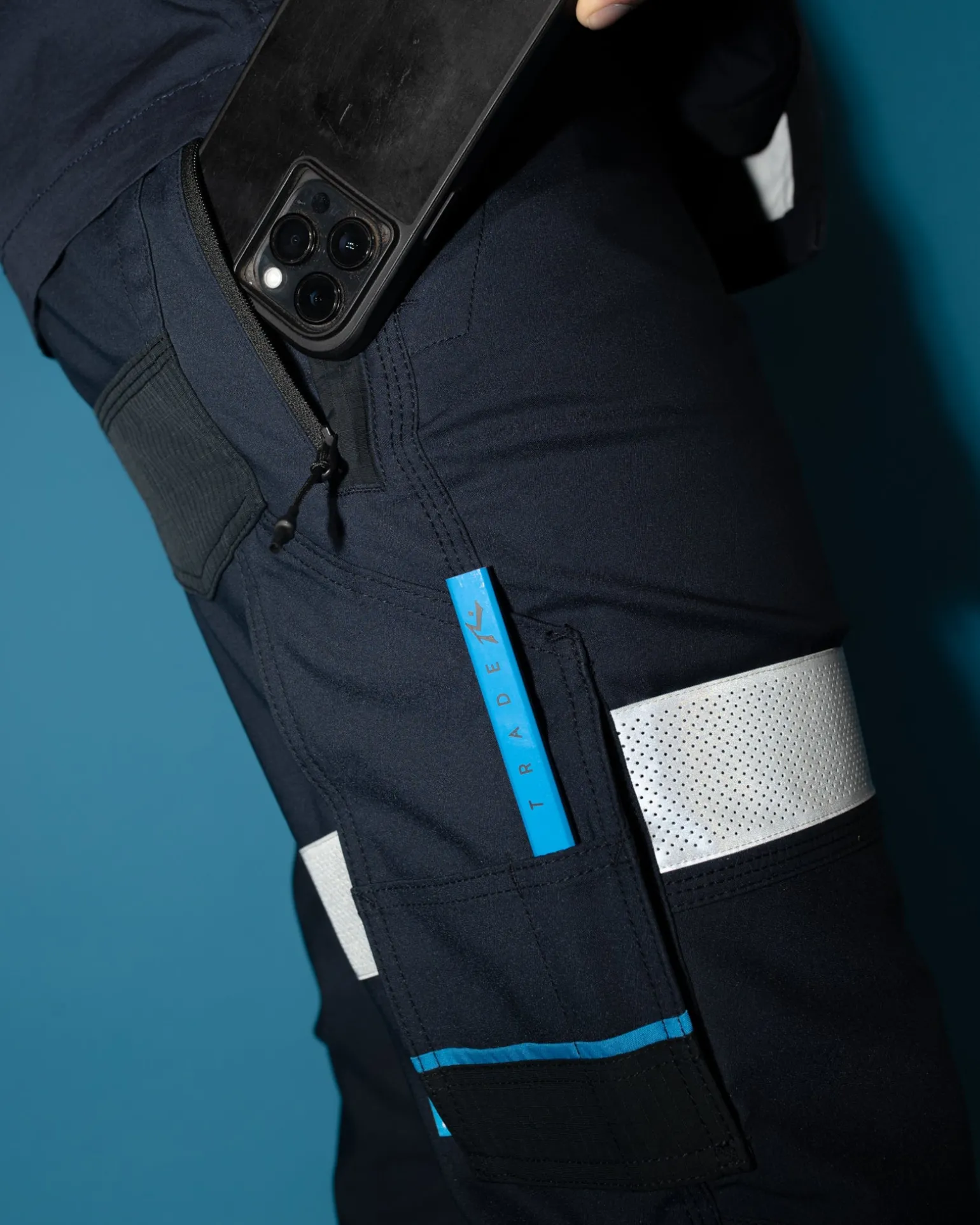 Tr246R Pantalon Con Punos Elasticos Y 9 Bolsillos Reflect>Rusty Best Sale