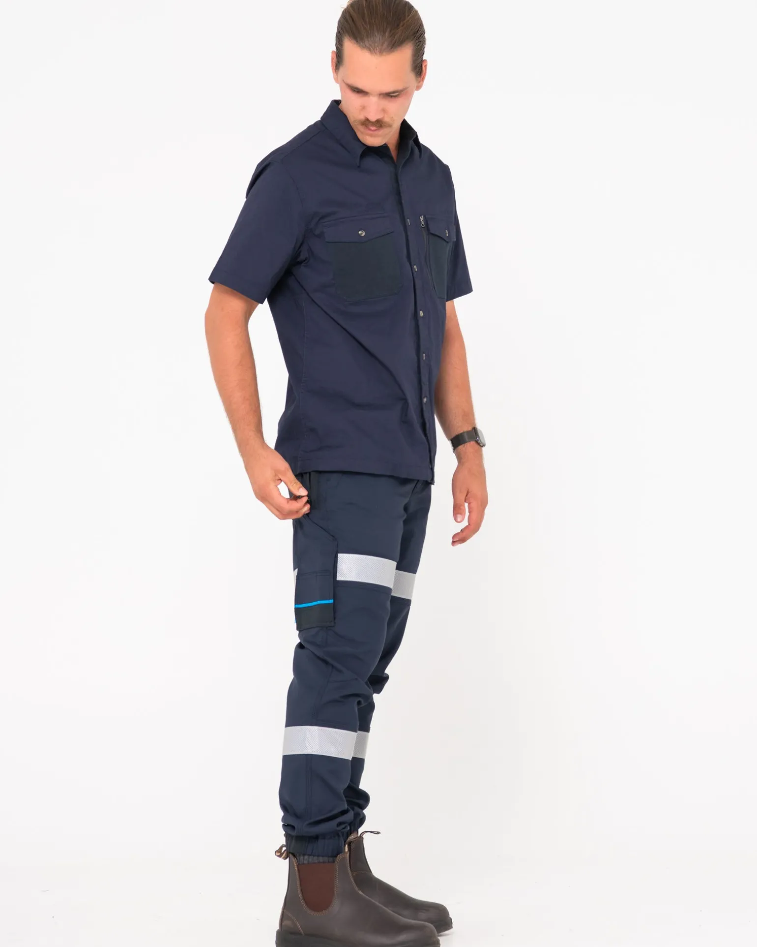 Tr246R Pantalon Con Punos Elasticos Y 9 Bolsillos Reflect>Rusty Best Sale