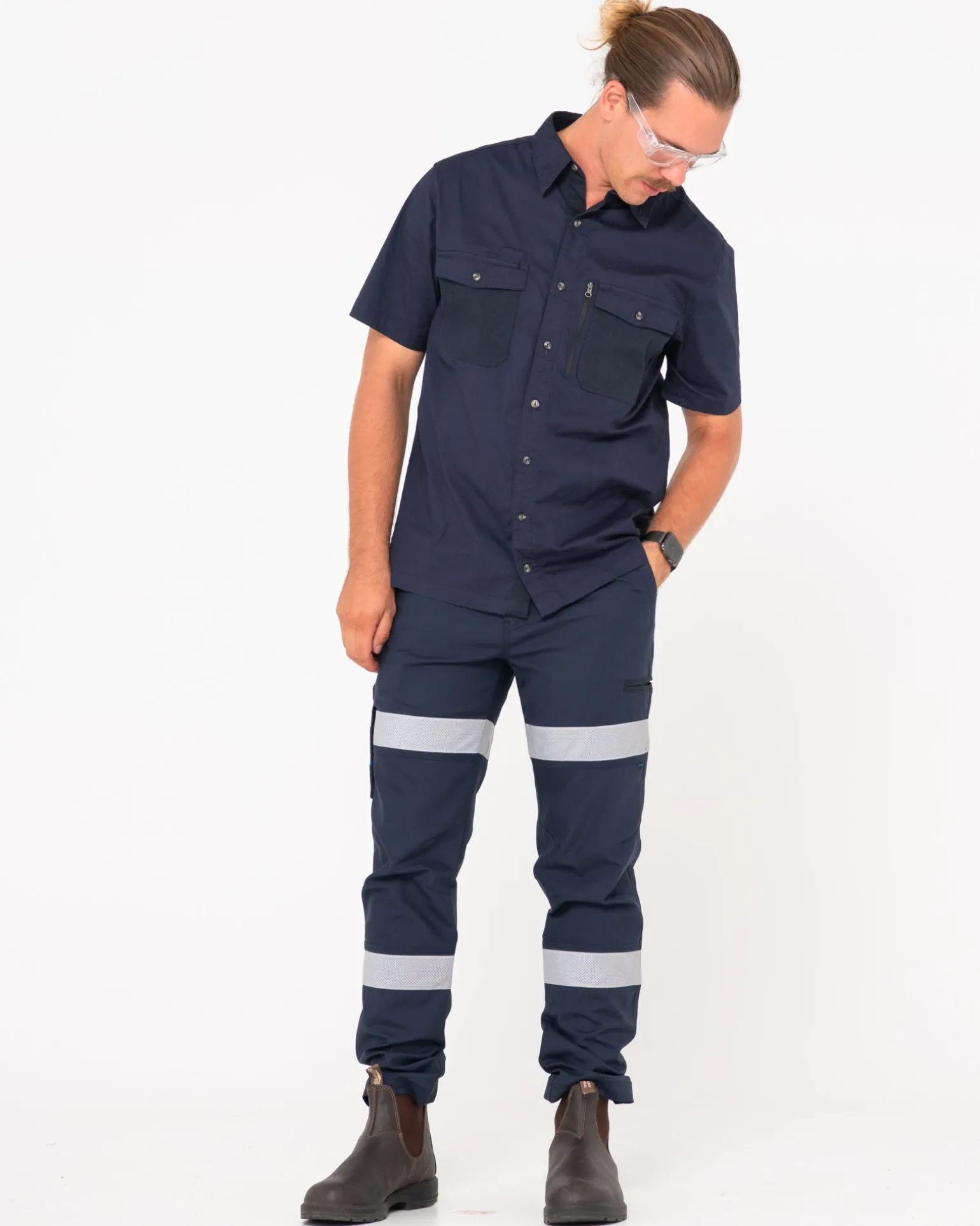 Tr245R Pantalon Elastico Con 9 Bolsillos Reflect>Rusty Fashion