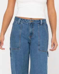 Vaqueros Carpinteros De Mezclilla De Talle Bajo Billie><noscript><img width=