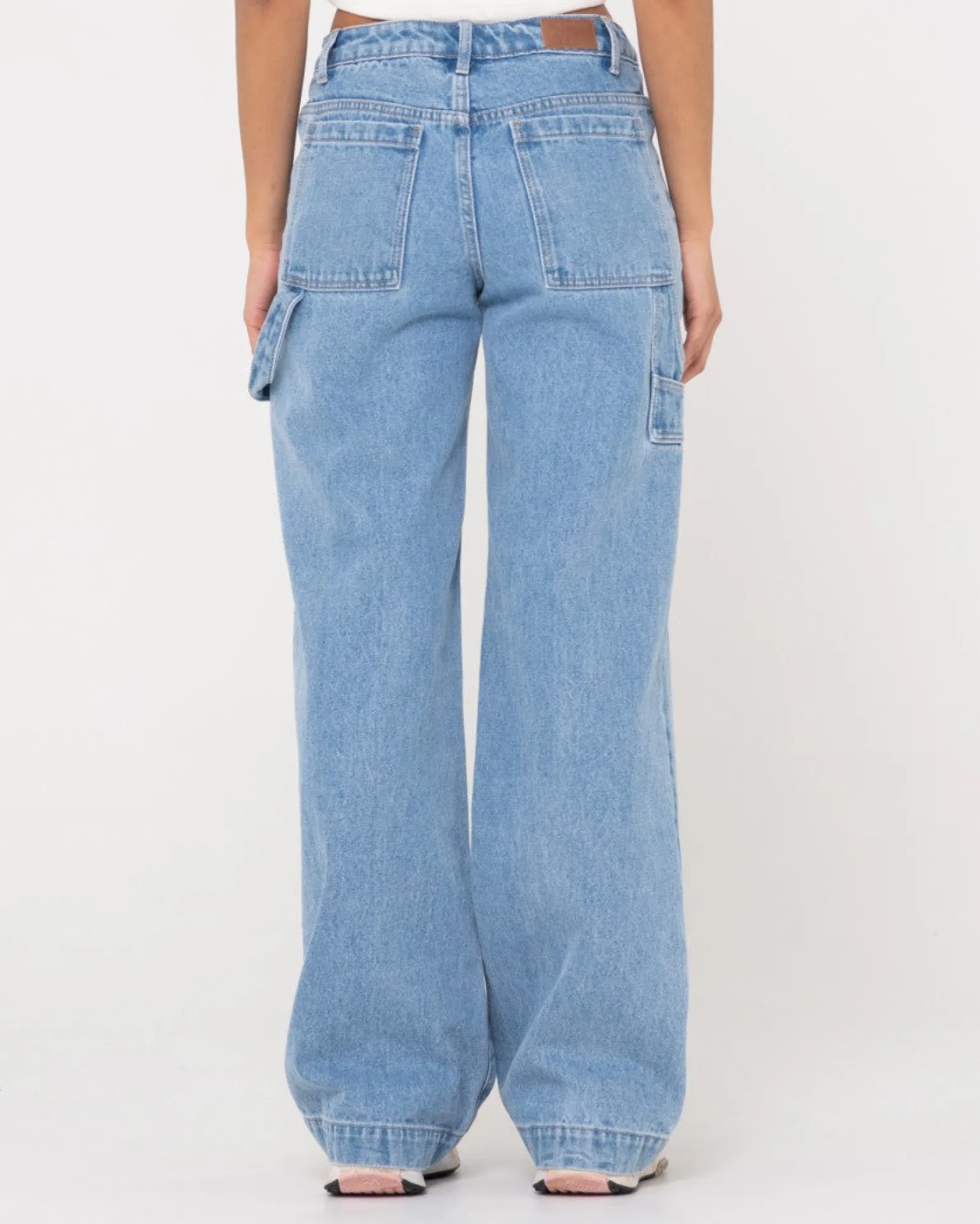 Vaqueros Carpinteros De Mezclilla De Talle Bajo Billie>Rusty Flash Sale