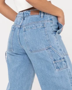Vaqueros Carpinteros De Mezclilla De Talle Bajo Billie><noscript><img width=
