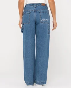 Vaqueros Carpinteros De Mezclilla De Talle Bajo Billie>Rusty Best