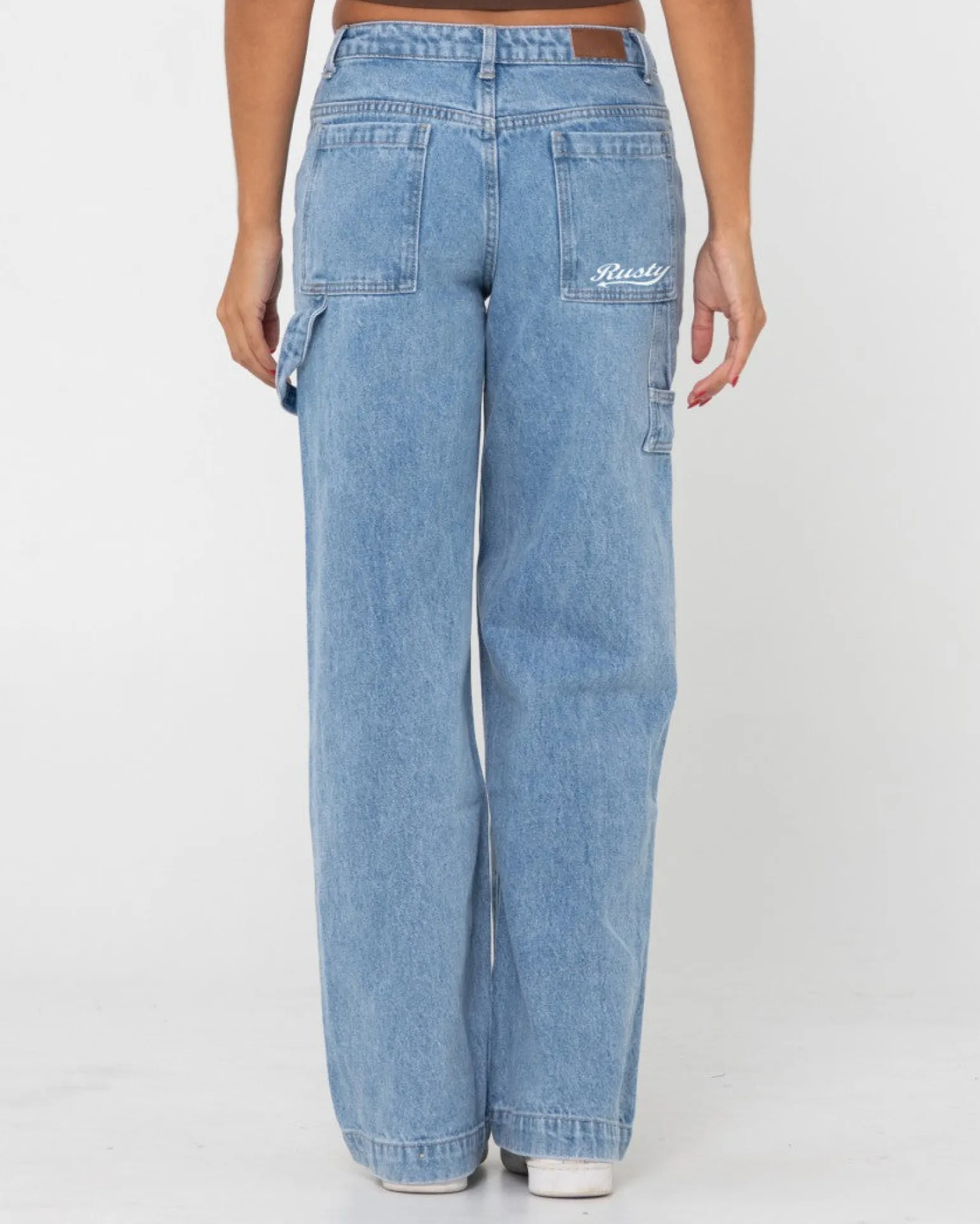 Vaqueros Carpinteros De Mezclilla De Talle Bajo Billie>Rusty Clearance