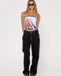 Vaqueros Holgados De Talle Bajo Flip Mommy><noscript><img width=