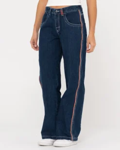 Vaqueros Holgados De Talle Bajo Flip Mommy>Rusty New