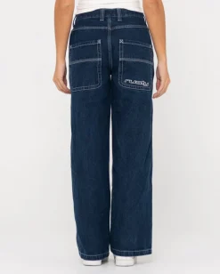Vaqueros Holgados De Talle Bajo Flip Mommy>Rusty New