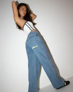 Vaqueros Holgados De Talle Bajo Flip Mommy><noscript><img width=