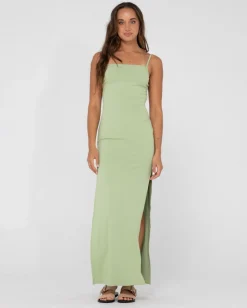 Vestido Largo Con Abertura Lateral Vicky>Rusty Discount