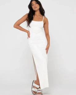 Vestido Largo Con Abertura Lateral Vicky>Rusty Cheap