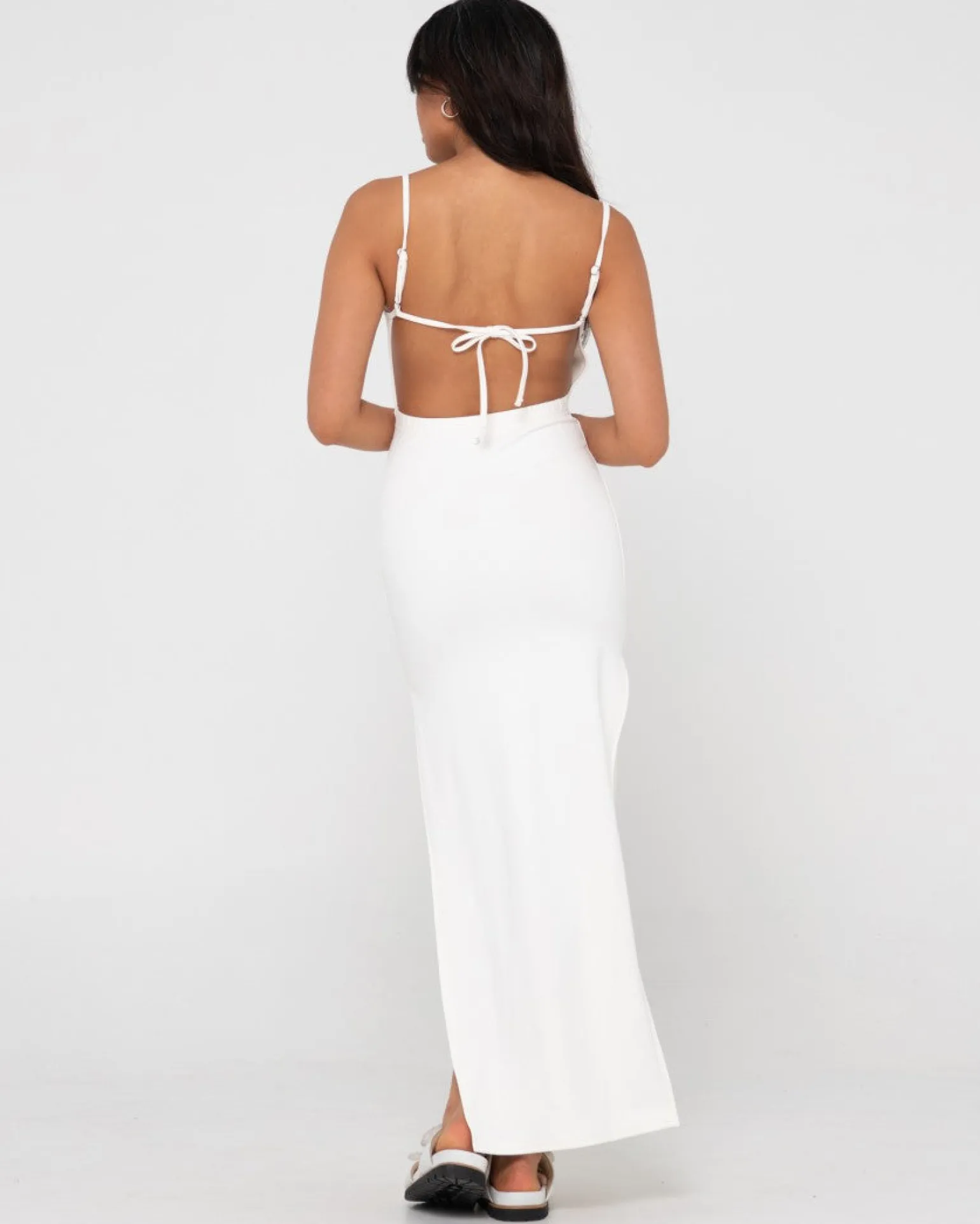 Vestido Largo Con Abertura Lateral Vicky>Rusty Cheap
