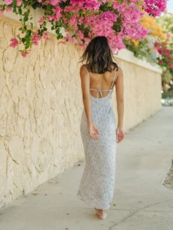 Vestido Largo De Seda Toscana>Rusty Online