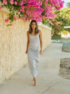 Vestido Largo De Seda Toscana>Rusty Shop