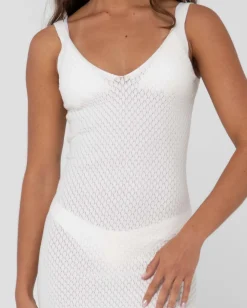 Vestido Largo Lencero De Punto Con Cuello En V Florence><noscript><img width=
