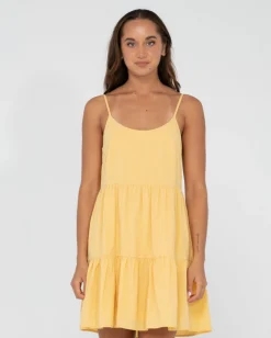 Vestido Lencero Escalonado Heather>Rusty Cheap