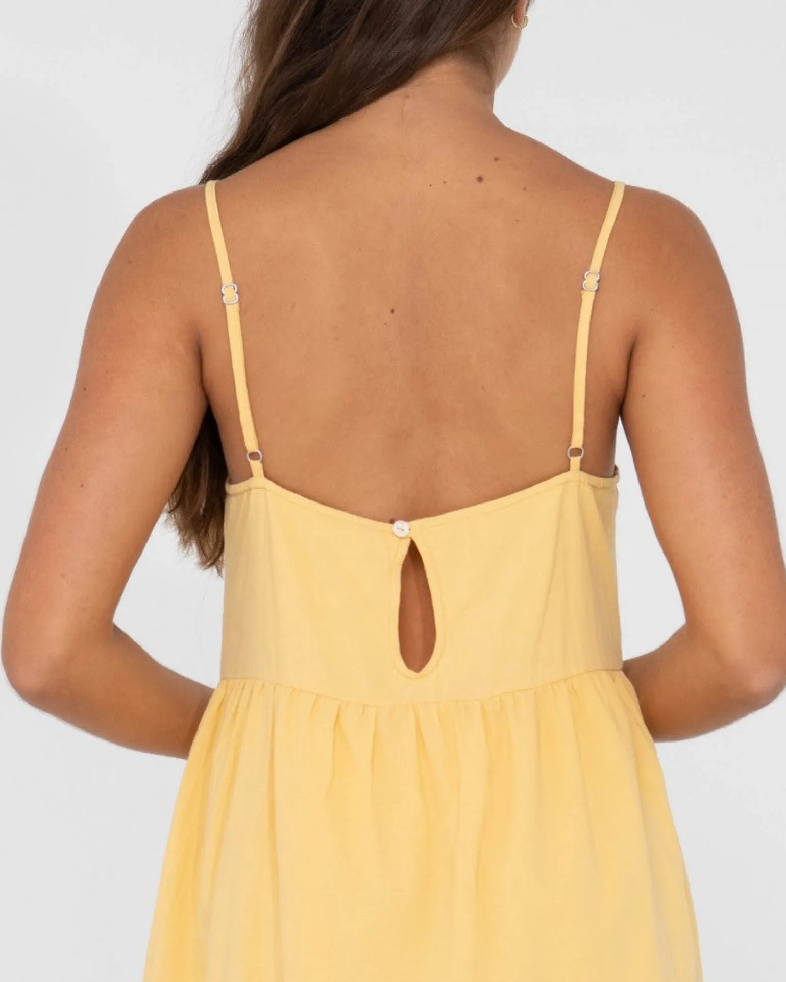 Vestido Lencero Escalonado Heather>Rusty Cheap