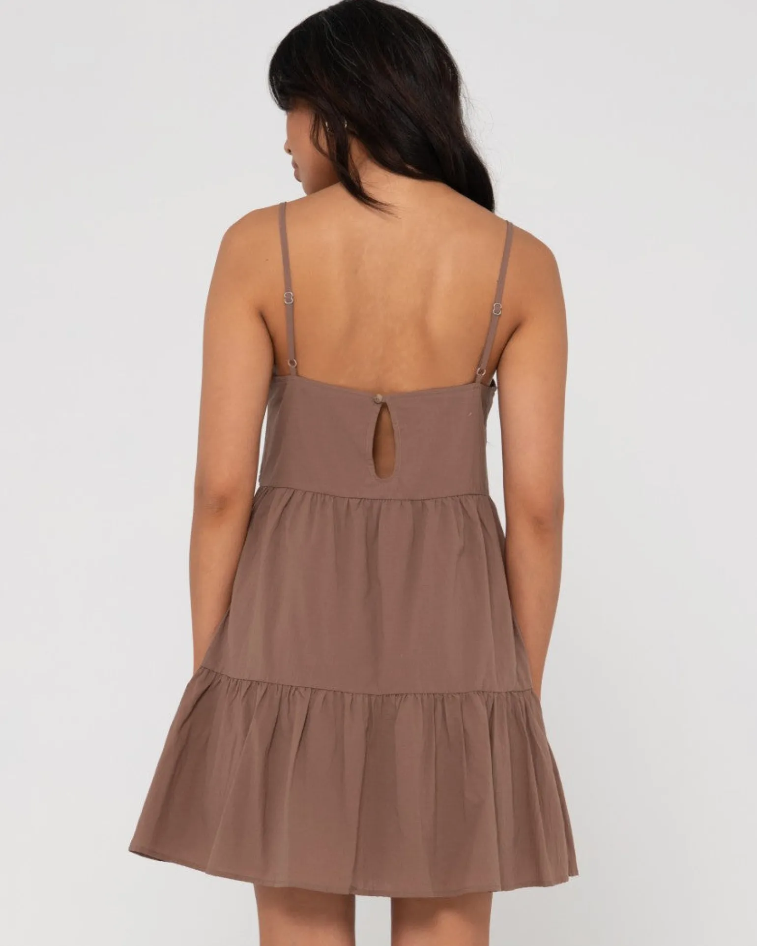 Vestido Lencero Escalonado Heather>Rusty Online