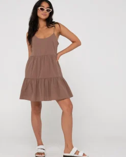 Vestido Lencero Escalonado Heather><noscript><img width=