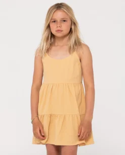 Vestido Lencero Escalonado Sweet Water Para Ninas>Rusty Cheap