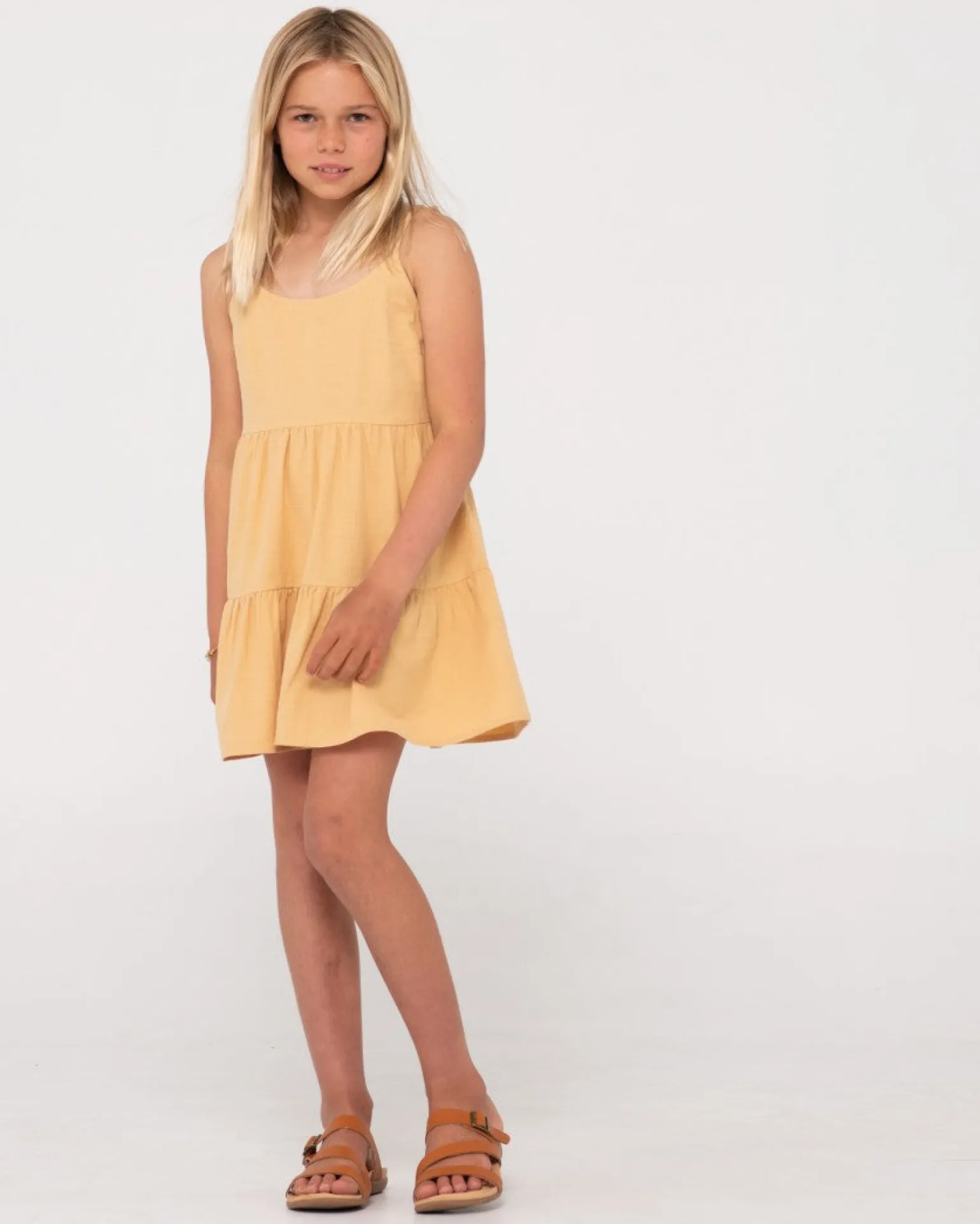 Vestido Lencero Escalonado Sweet Water Para Ninas>Rusty Cheap