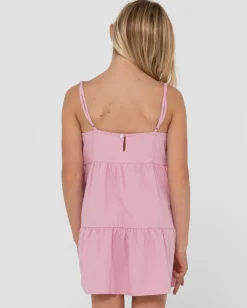 Vestido Lencero Escalonado Sweet Water Para Ninas>Rusty Cheap